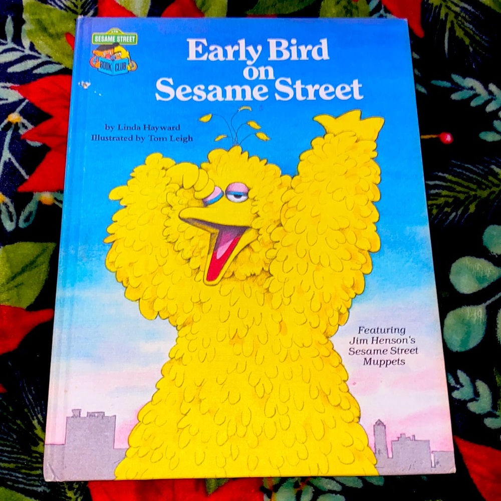 Early bird on Sesame Street vintage book 1980